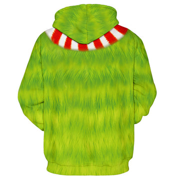 Navidad How the Grinch Stole Cosplay The Grinch Sudadera con Capucha para Adultos Unisex